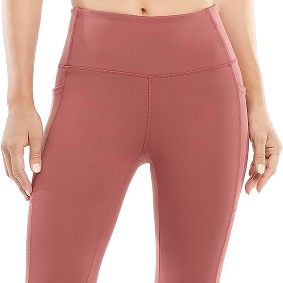 Danskin Performance Wide Waistband Dual Side-Pocket Ankle Legging in Spiced Chai - Picture 2 of 13
